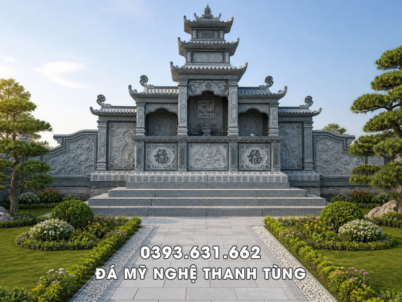 Nghĩa Lăng thờ đá trong khu Lăng Mộ gia đình, dòng họ 4 Nghĩa Lăng thờ đá trong khu Lăng Mộ gia đình, dòng họ