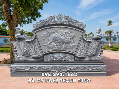 Bình Phong Đá ở Đình, Đền