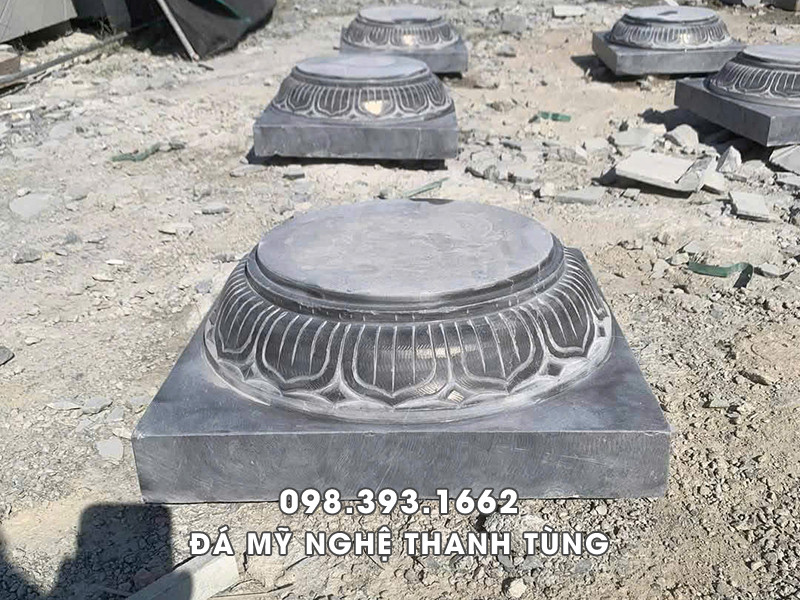 Chân cột đá Nhà thờ họ - Từ đường kê cột gỗ nguyên khối 4 Chân cột đá Nhà thờ họ - Từ đường kê cột gỗ nguyên khối