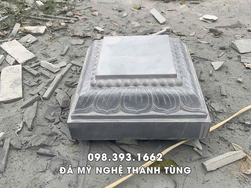 Chân tảng đá Vuông kê cột gỗ Nhà thờ họ 4 Chân tảng đá Vuông kê cột gỗ Nhà thờ họ