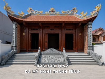 Trang chủ 98 Cột đá, Chiếu đá, Rồng đá bậc thềm, bậc đá Nhà thờ họ, Tổ đường