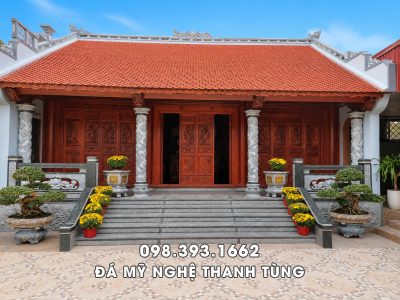 Cột đá tròn cho Nhà thờ họ, Từ đường, nguyên khối