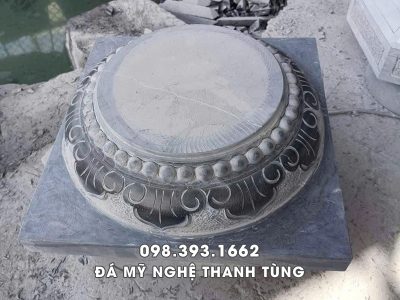 Kê Cột Gỗ Đẹp – Chân Cột Đá Tự Nhiên Chạm Khắc Tinh Xảo
