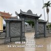 Mẫu Cổng đá 1 mái đẹp cho Nhà thờ tổ - Từ đường 2 Mau Cong da 1 mai dep cho Nha tho to Tu duong
