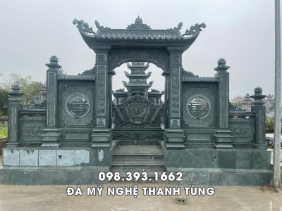 Mẫu Cổng đá đẹp vào Lăng Mộ đá gia đình