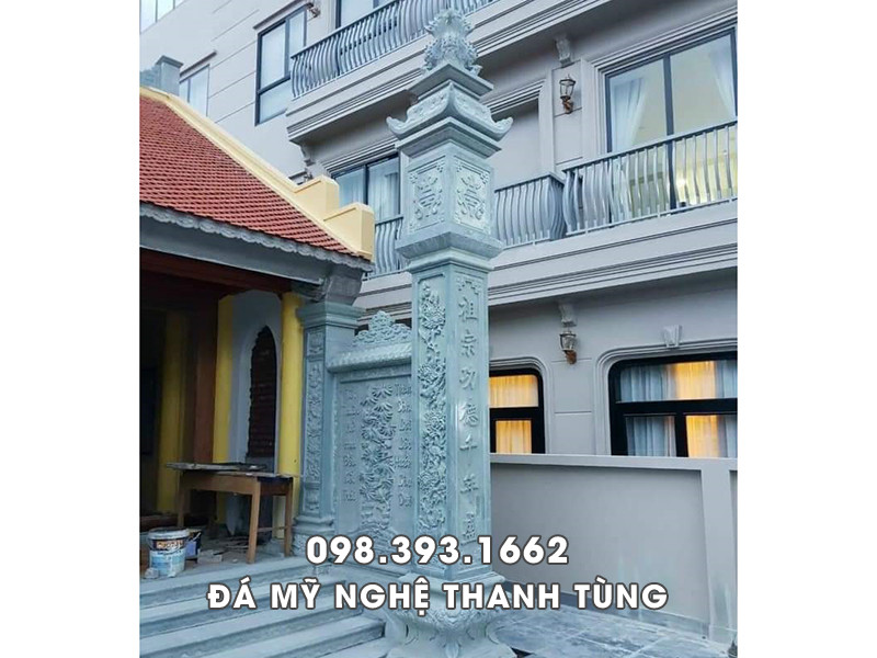 Mẫu Cột đá đồng trụ - Cột đèn vách Nhà thờ 4 Mẫu Cột đá đồng trụ - Cột đèn vách Nhà thờ