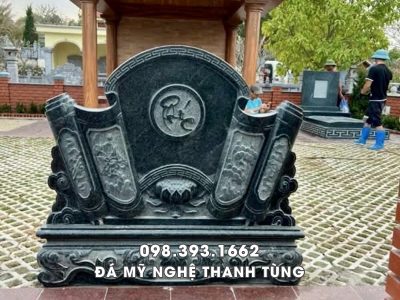 Mẫu Cuốn thư đá Nhà Mồ đẹp tại Cà Mau