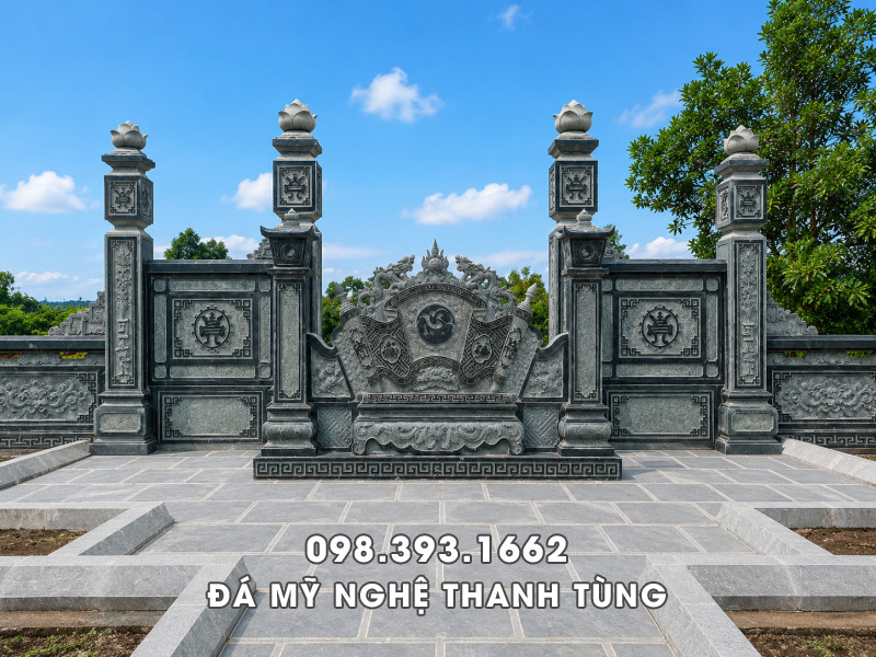 Mẫu Cuốn thư đá khu Lăng Mộ gia tộc được nhiều gia đình lựa chọn 4 Mẫu Cuốn thư đá khu Lăng Mộ gia tộc được nhiều gia đình lựa chọn