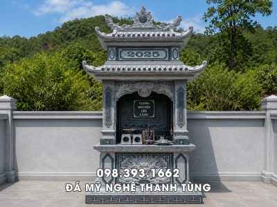 Mẫu Lăng thờ đơn 2 mái - Lăng thờ tổ 2 mái