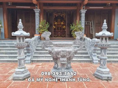 Mẫu Lư hương đá, Đình hương đá, đèn đá trang trí