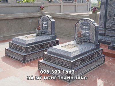 Mẫu Mộ đá 3 cấp đẹp - Làng nghề đá mỹ nghệ Ninh Bình