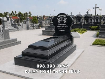 Mẫu Mộ đá Công giáo đá granite Bình Định đẹp, chất lượng cao