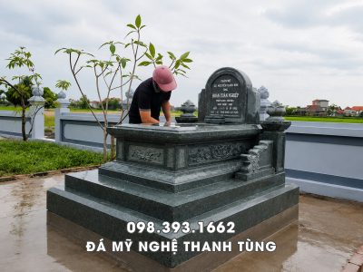 Mẫu Mộ đá Ngai - Mộ Tựa Ngai Đẹp - Mộ Đá Xanh Rêu
