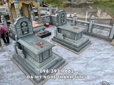 Mẫu Mộ đá Tam Sơn Tựa Ngai đẹp - Mộ đá Ninh Bình Đẹp