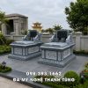 Mẫu Mộ đá đôi nhỏ khi xây, sửa mộ cho ông bà, cha mẹ có diện tích nhỏ 1 Mau Mo da doi nho khi xay sua mo cho ong ba cha me co dien tich nho