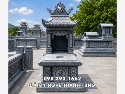Mẫu Mộ đá một mái đá xanh Thanh Hóa