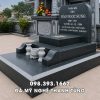 Mẫu mộ đá granite đẹp, hiện đại, đơn giản, giá rẻ 1 Mau mo da granite dep hien dai don gian gia re