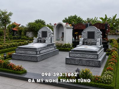 Mộ đá tam cấp giá rẻ tại Đá Mỹ Nghệ 35 Ninh Bình