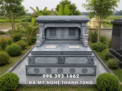 Xây Mộ đá đôi - Mẫu Mộ đôi đẹp Uy tín, Chất lượng