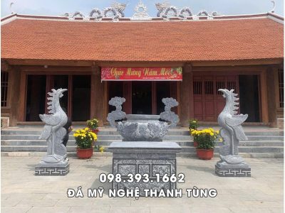 Bộ đồ thờ đá xanh bền đẹp, giá tốt tại Ninh Bình