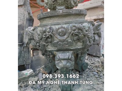 Lư hương đá tự nhiên đẹp - nguyên khối Nhà thờ tổ